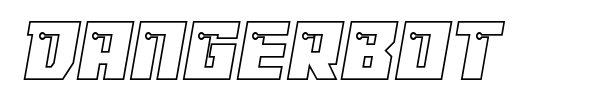 Dangerbot font preview