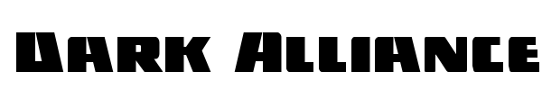 Dark Alliance font preview
