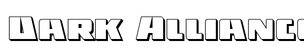 Dark Alliance font preview