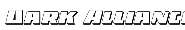 Dark Alliance font preview