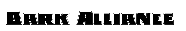 Dark Alliance font preview