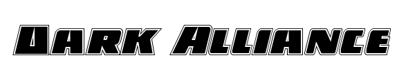 Dark Alliance font preview