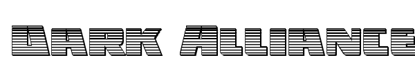 Dark Alliance font preview