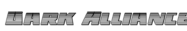 Dark Alliance font preview
