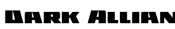 Dark Alliance font preview