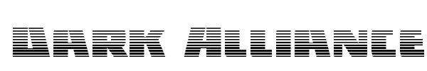 Dark Alliance font preview