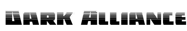 Dark Alliance font preview