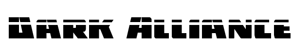 Dark Alliance font preview