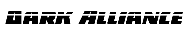 Dark Alliance font preview