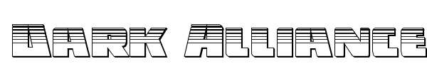 Dark Alliance font preview