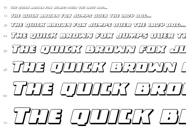 Dark Alliance font waterfall