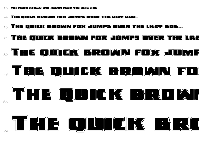 Dark Alliance font waterfall
