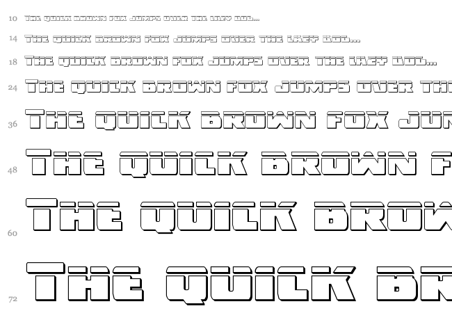 Dark Alliance font waterfall