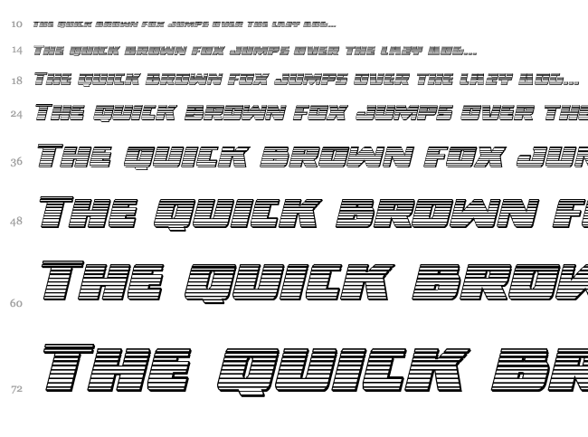Dark Alliance font waterfall