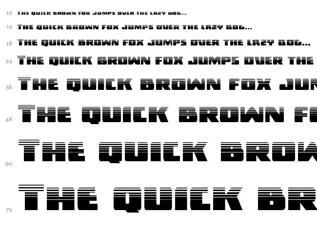 Dark Alliance font waterfall