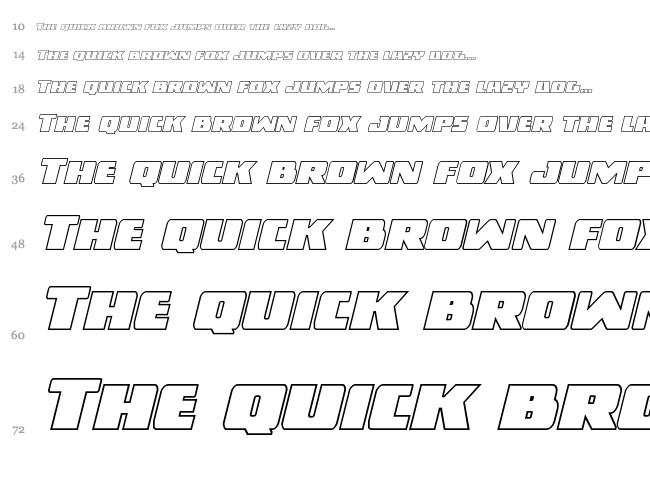 Dark Alliance font waterfall