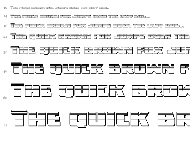 Dark Alliance font waterfall