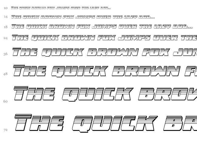 Dark Alliance font waterfall