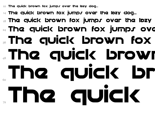 Datacron font waterfall
