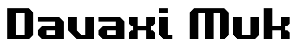 Davaxi Mukam font