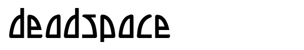 Deadspace font