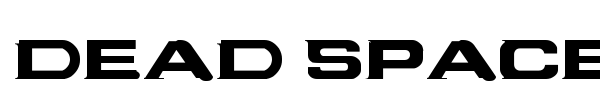 Dead Space Box Art font