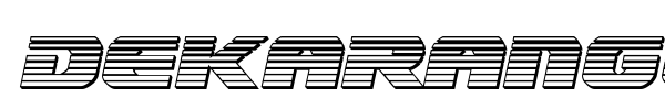 Dekaranger font