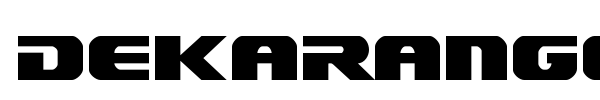 Dekaranger font preview