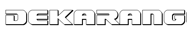 Dekaranger font preview