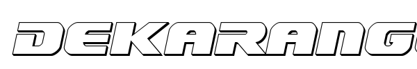 Dekaranger font preview