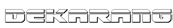 Dekaranger font preview