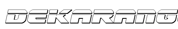 Dekaranger font preview