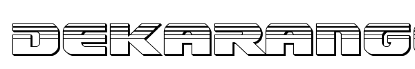 Dekaranger font preview