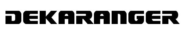 Dekaranger font preview