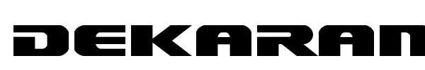 Dekaranger font preview