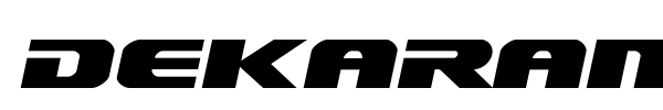 Dekaranger font preview