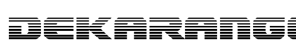 Dekaranger font preview