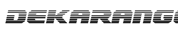 Dekaranger font preview