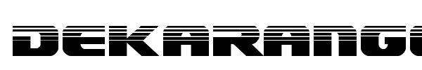 Dekaranger font preview