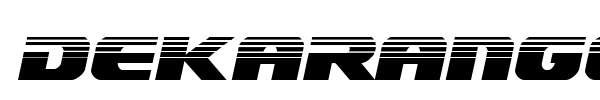 Dekaranger font preview