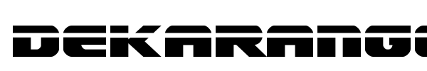 Dekaranger font preview