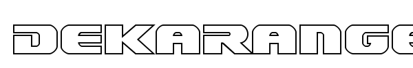Dekaranger font preview