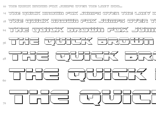 Dekaranger font waterfall