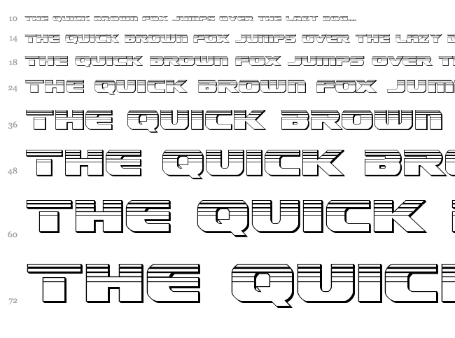 Dekaranger font waterfall