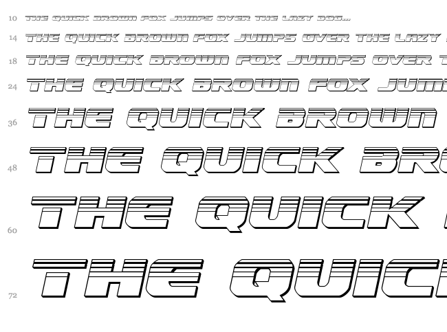 Dekaranger font waterfall