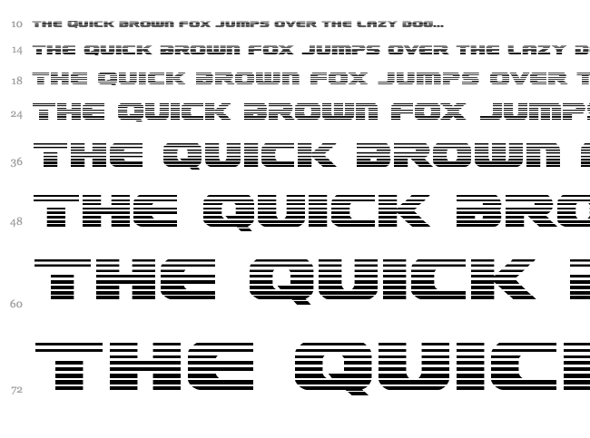Dekaranger font waterfall