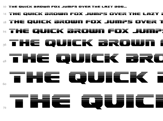 Dekaranger font waterfall