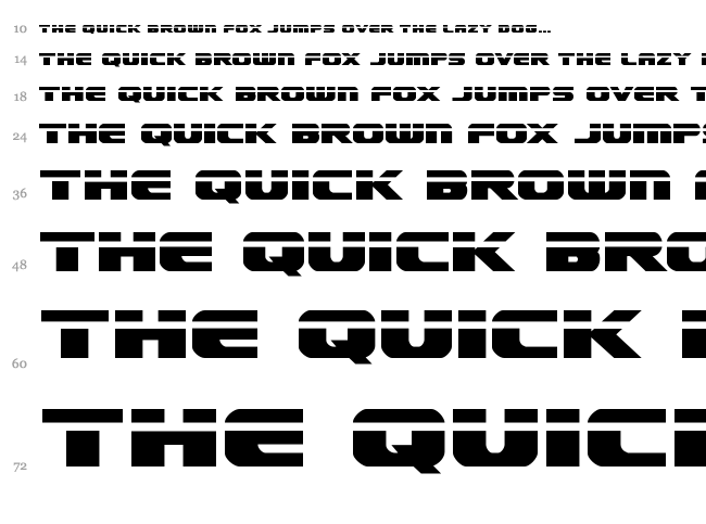 Dekaranger font waterfall