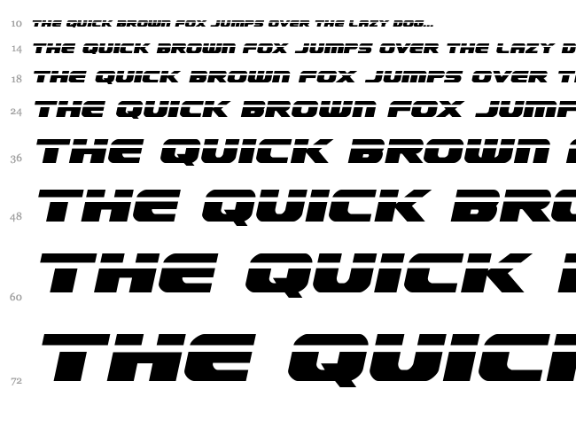 Dekaranger font waterfall