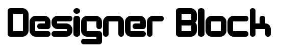 Designer Block font